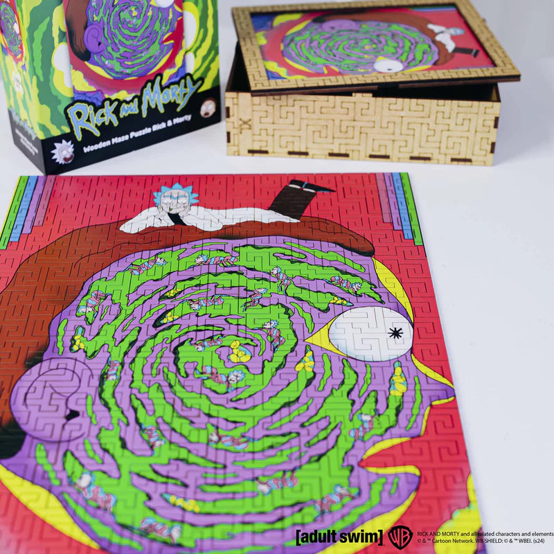 Wooden jigsaw maze puzzle Rick&Morty™ Rick