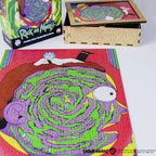 Wooden jigsaw maze puzzle Rick&Morty™ Rick