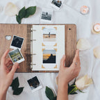 memory album on wood