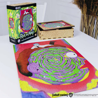 Wooden jigsaw maze puzzle Rick&Morty™ Rick