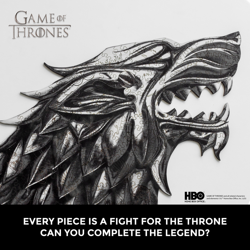 Дерев'яний пазл Гра престолів™ Металеві печатки Старка