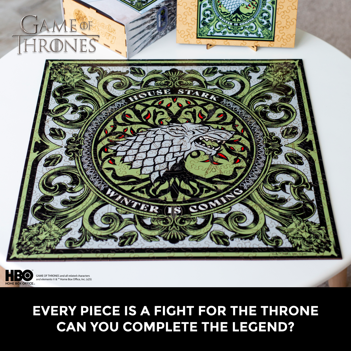 Wooden jigsaw puzzle Game of Thrones™ House Stark