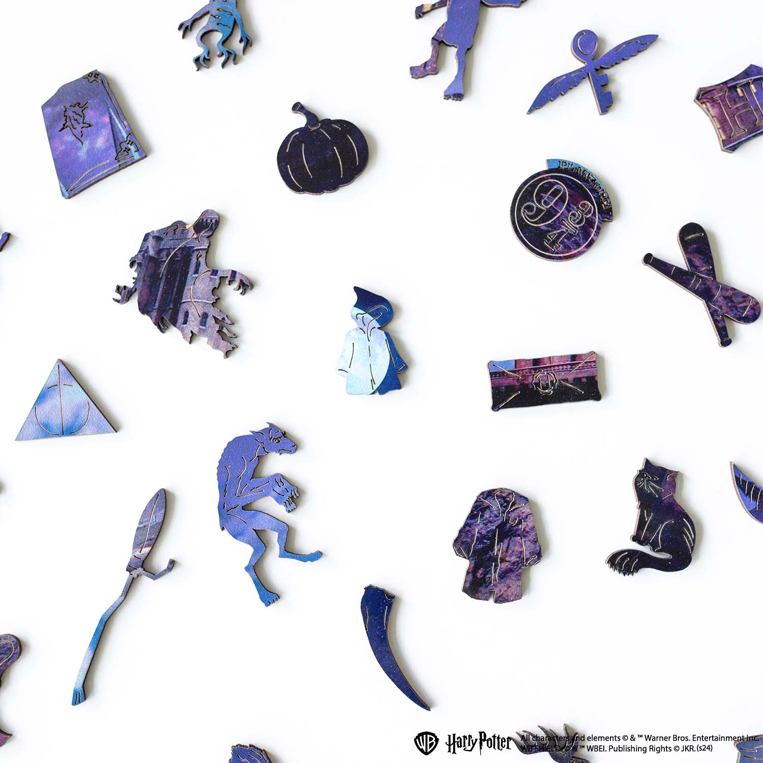 Wooden jigsaw puzzle Harry Potter Hogwarts Castle Night™