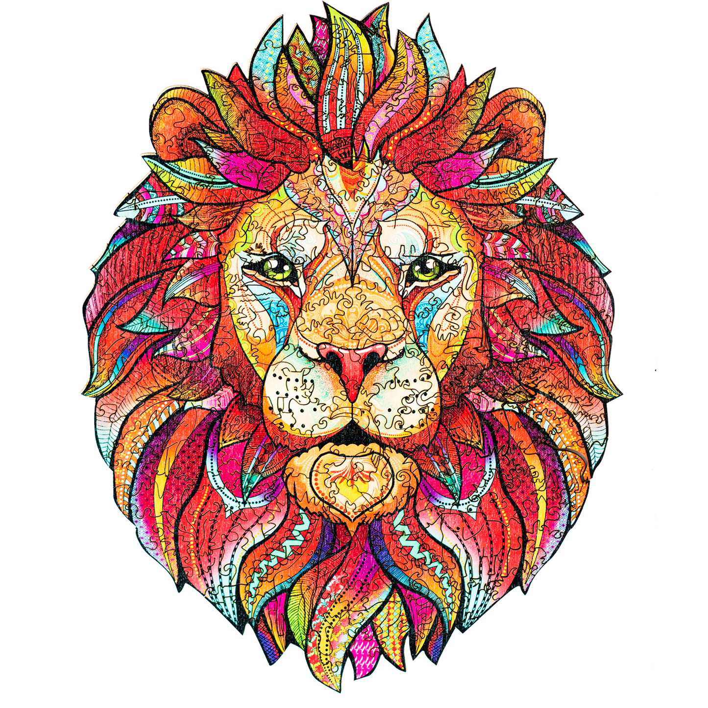 Wooden Jigsaw Puzzle Lion