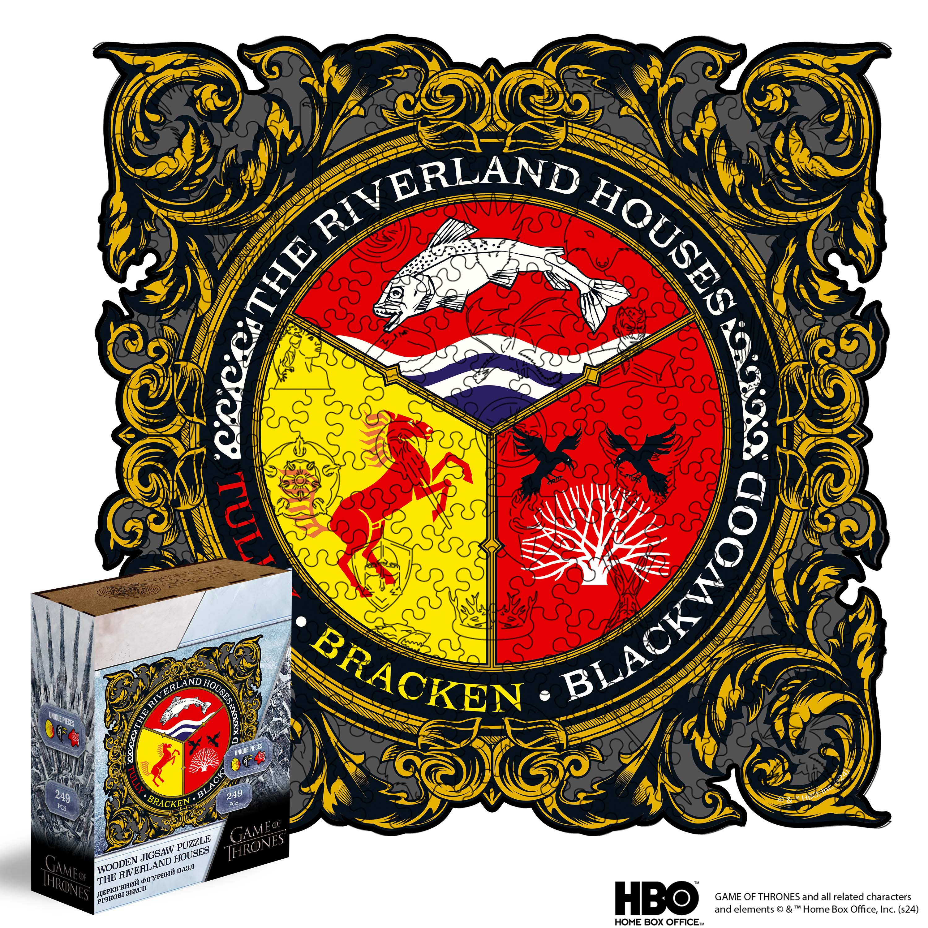 Wooden jigsaw puzzle Game of Thrones™ The Riverland Houses