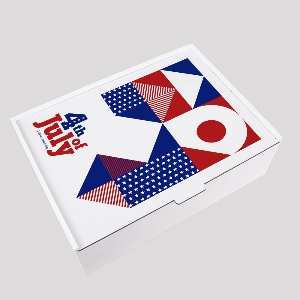 Wholesale Gift Boxes for  Independence Day Rectangular