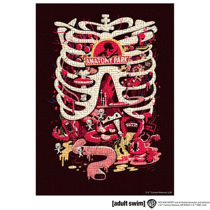 Wooden jigsaw maze puzzle Rick&Morty™ Anatomy Park