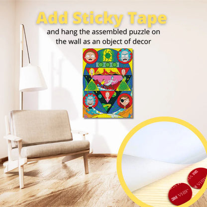 Wooden jigsaw maze puzzle Rick&Morty™ Space Maze