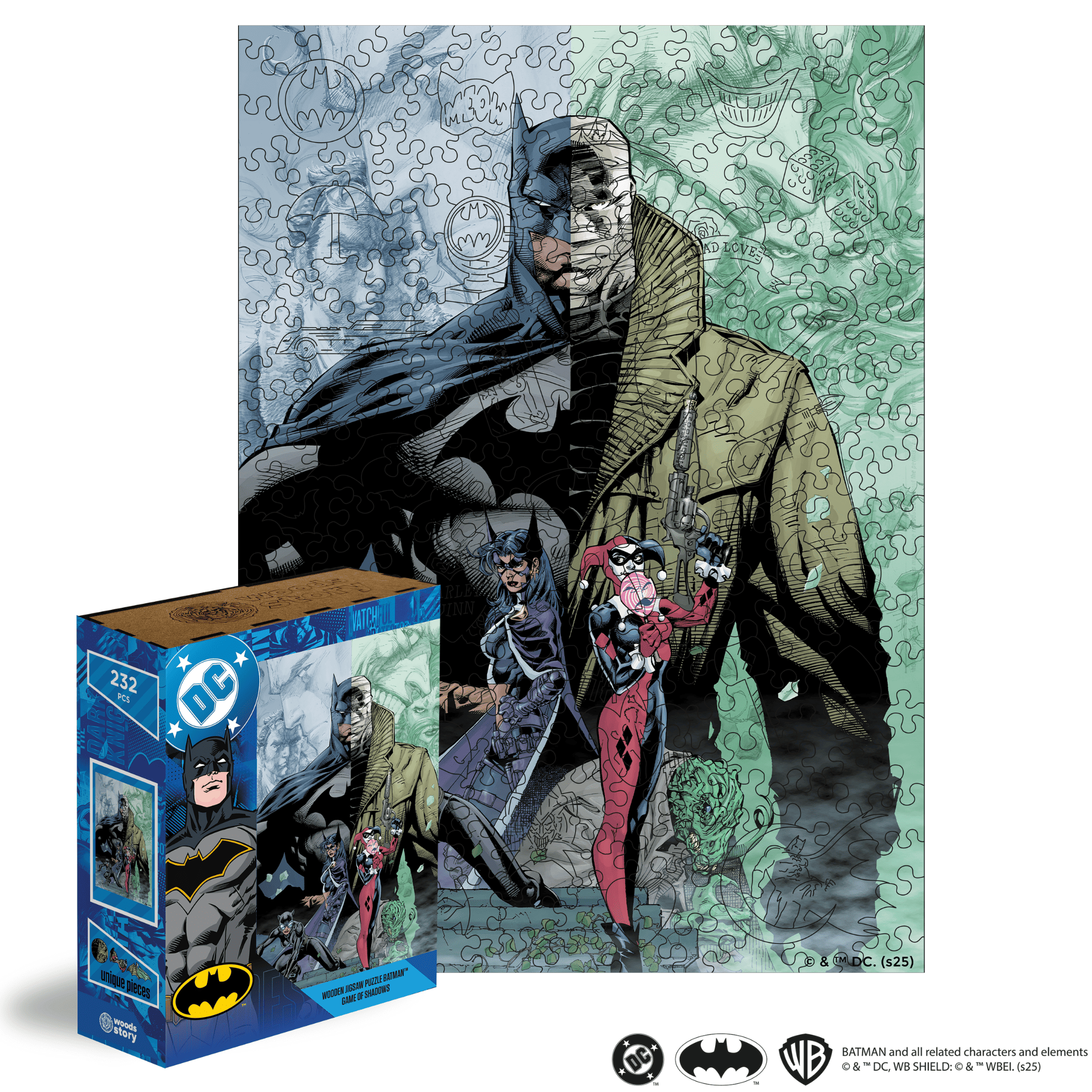 Wooden jigsaw puzzle DC Batman™ – Game of Shadows