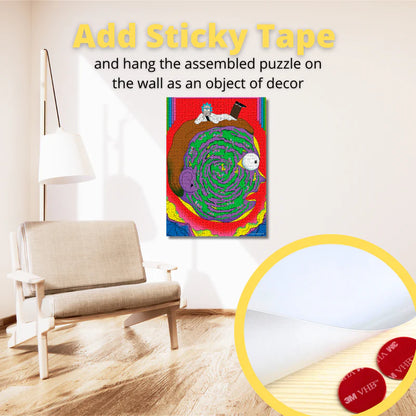 Wooden jigsaw maze puzzle Rick&Morty™ Rick