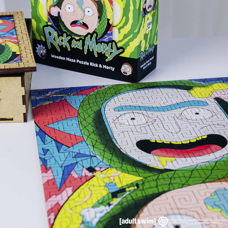 Wooden jigsaw maze puzzle Rick&Morty™ Adventures