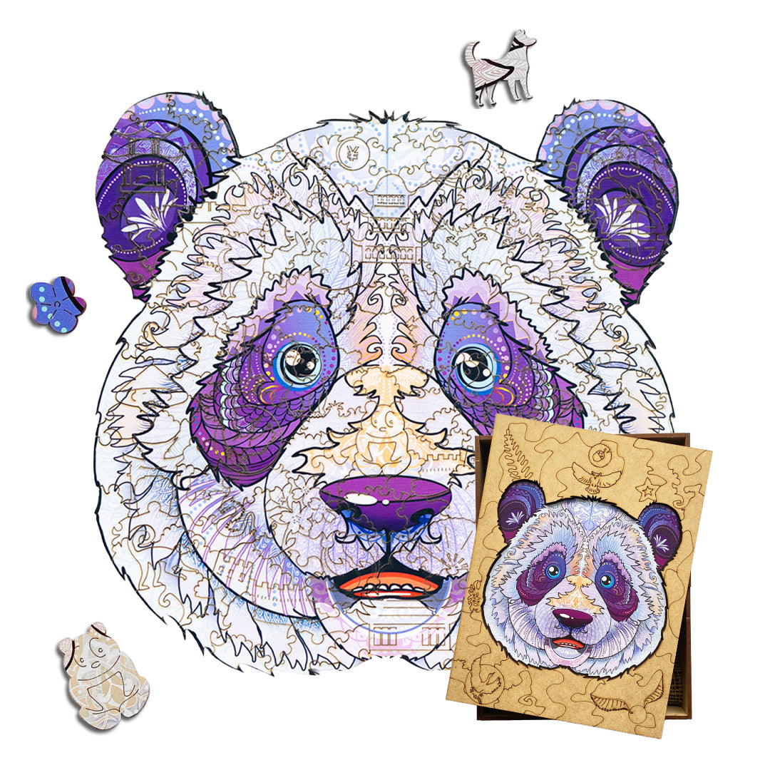 Дерев'яний пазл Панда