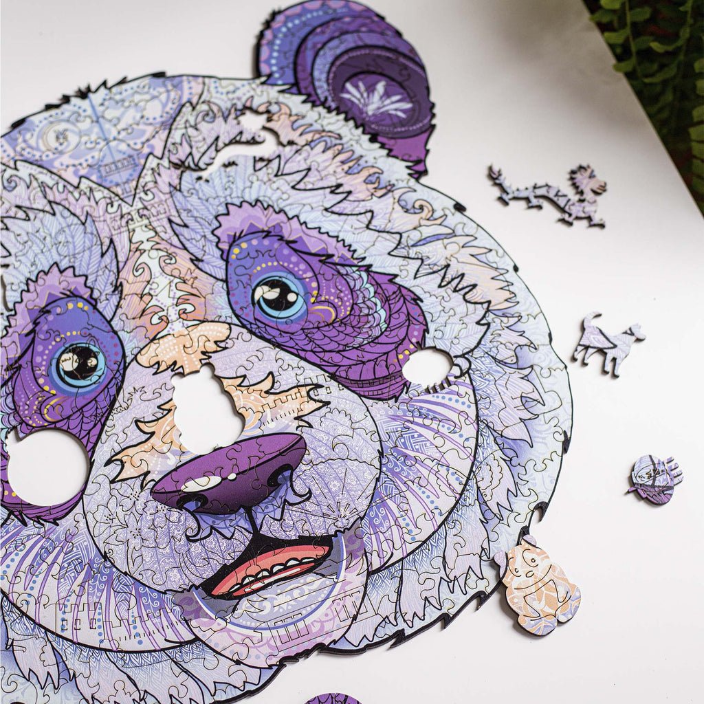 Дерев'яний пазл Панда