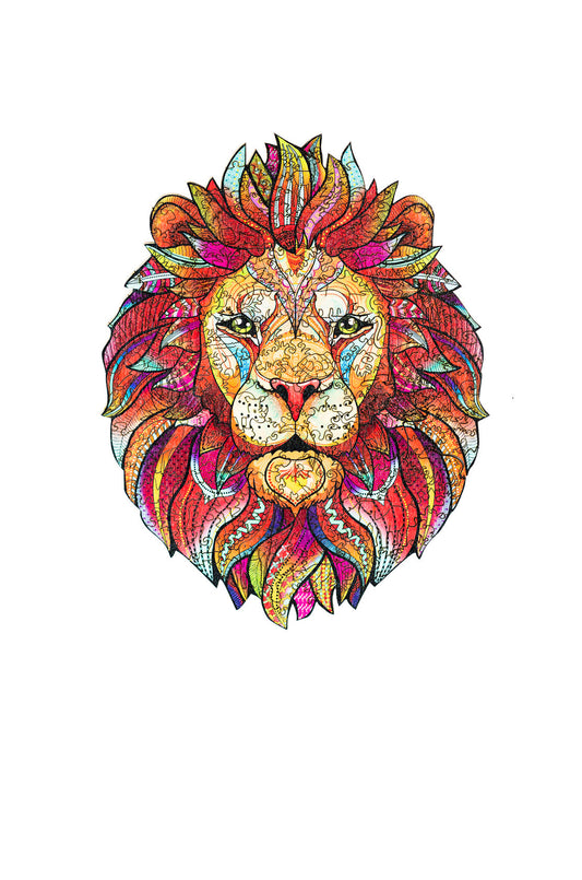 Wooden Jigsaw Puzzle Lion L