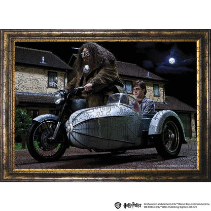 Wooden jigsaw puzzle Harry Potter™ Flying Motorbike