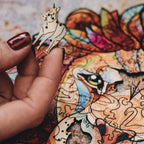 Дерев'яний пазл Лев