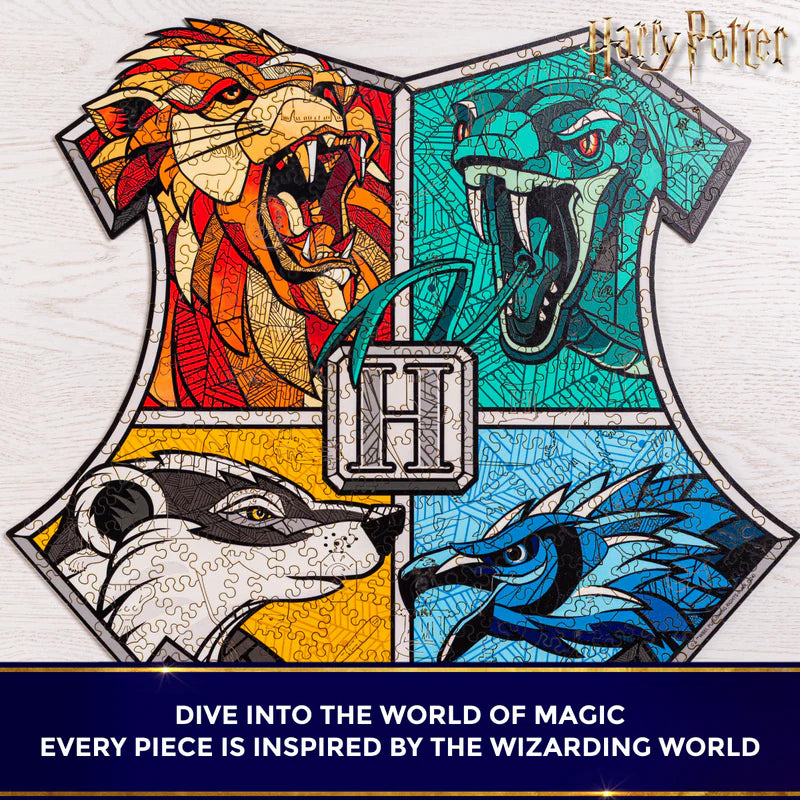 Wooden jigsaw classic puzzle Harry Potter Hogwarts™ (Colorful)