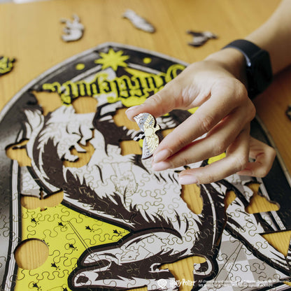 Wooden jigsaw puzzle Harry Potter Hufflepuff™