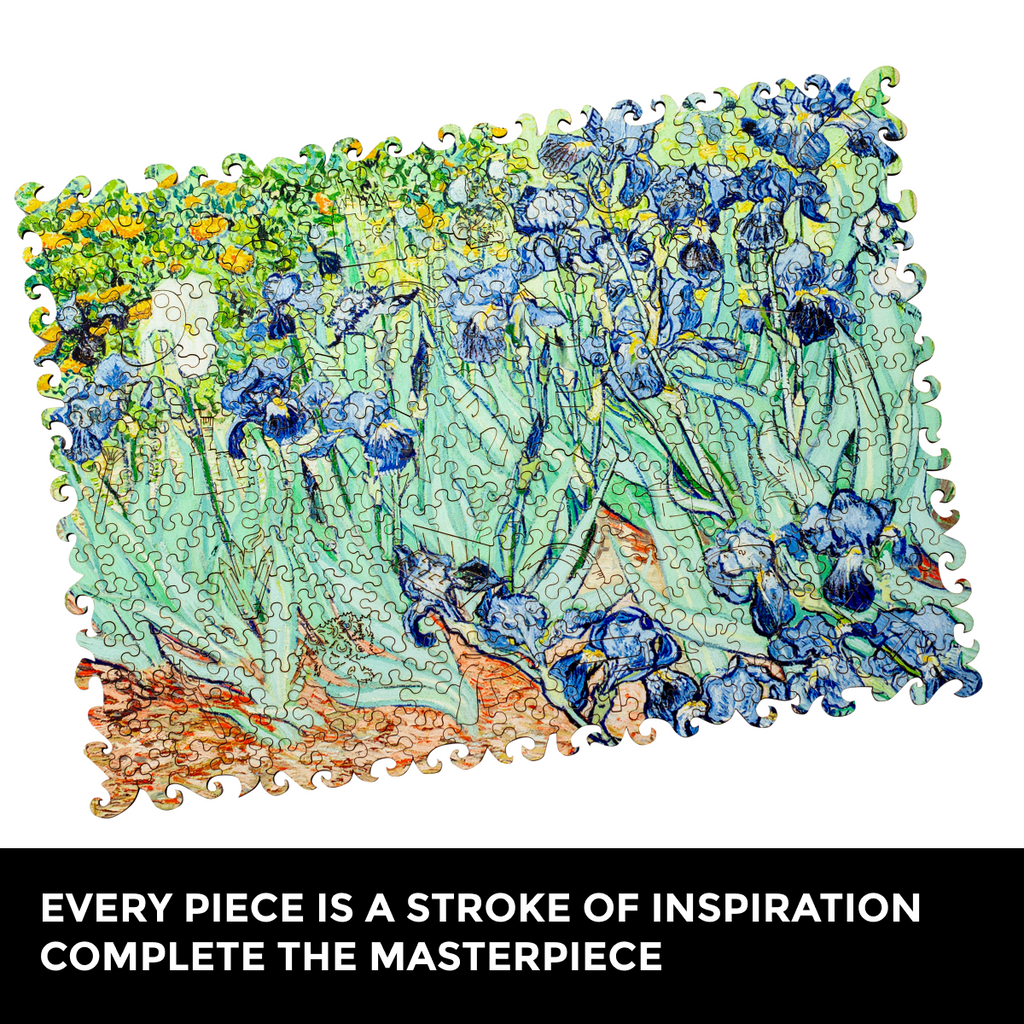 Wooden Jigsaw Puzzle Irises (Vincent Van Gogh)