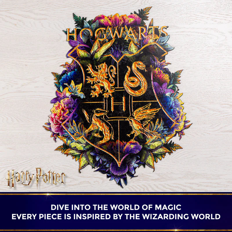 Дерев'яний класичний пазл Гаррі Поттер Хогвортс™ (лише для неонових моделей)