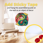 Дерев'яний пазл Дракон