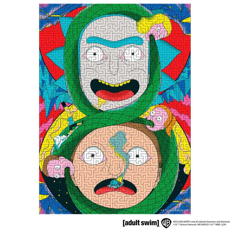 Wooden jigsaw maze puzzle Rick&Morty™ Adventures