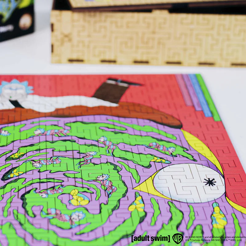 Wooden jigsaw maze puzzle Rick&Morty™ Rick