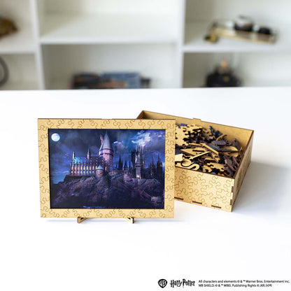 Wooden jigsaw puzzle Harry Potter Hogwarts Castle Night™