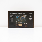 2D Wooden World Map Mystery