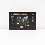 2D Wooden World Map Nordik