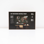 2D Wooden World Map Urban