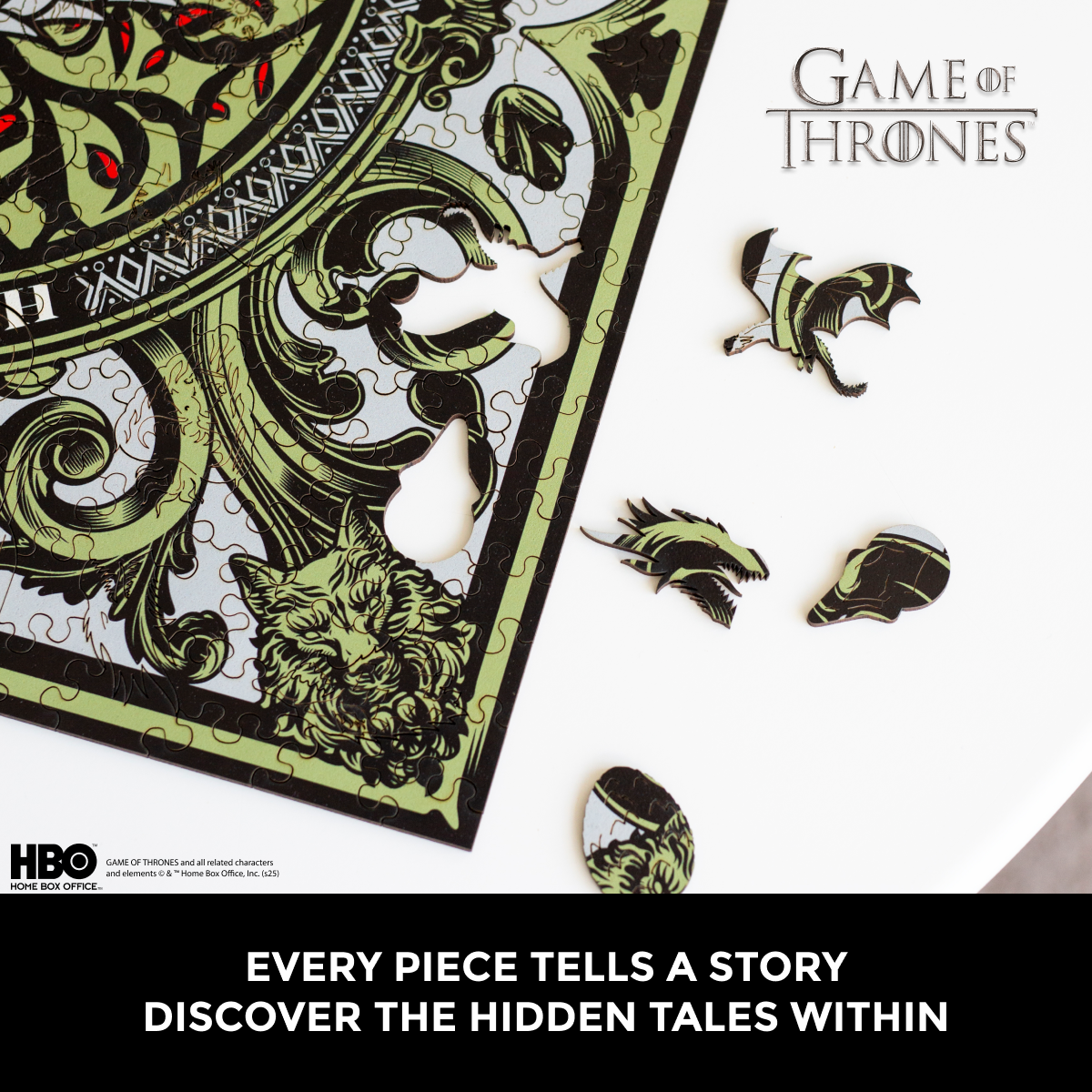Wooden jigsaw puzzle Game of Thrones™ House Stark