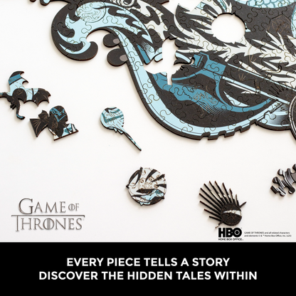 Wooden jigsaw puzzle Game of Thrones™ House Velaryon