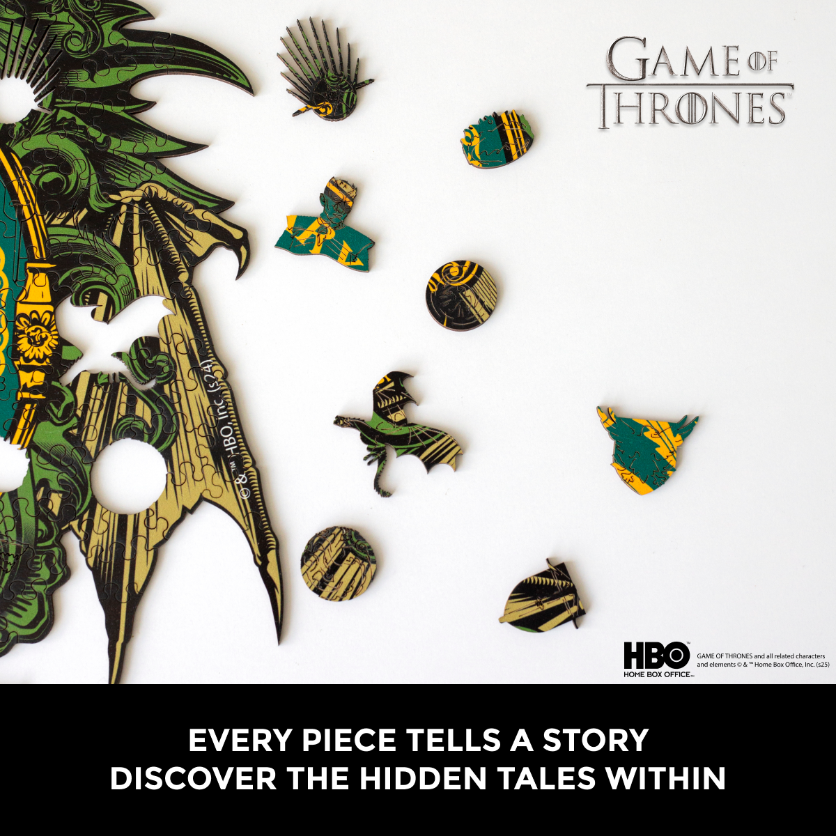 Wooden jigsaw puzzle Game of Thrones™ House Targaryen