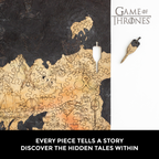 Wooden jigsaw puzzle Game of Thrones™ Westeros map