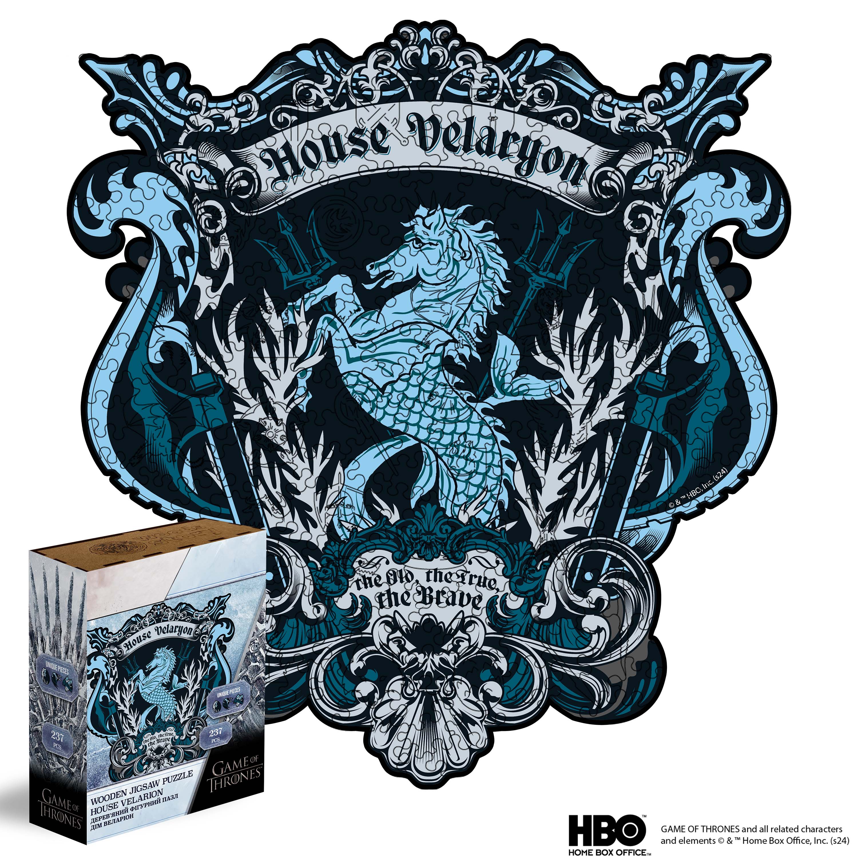 Wooden jigsaw puzzle Game of Thrones™ House Velaryon