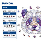 Дерев'яний пазл Панда