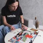 Wooden Jigsaw Puzzle Cranes