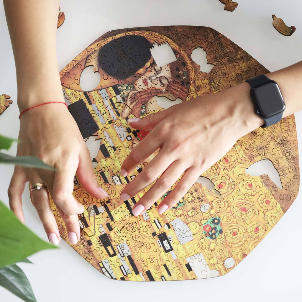 Дерев'яний пазл "Поцілунок" (Густав Клімт)