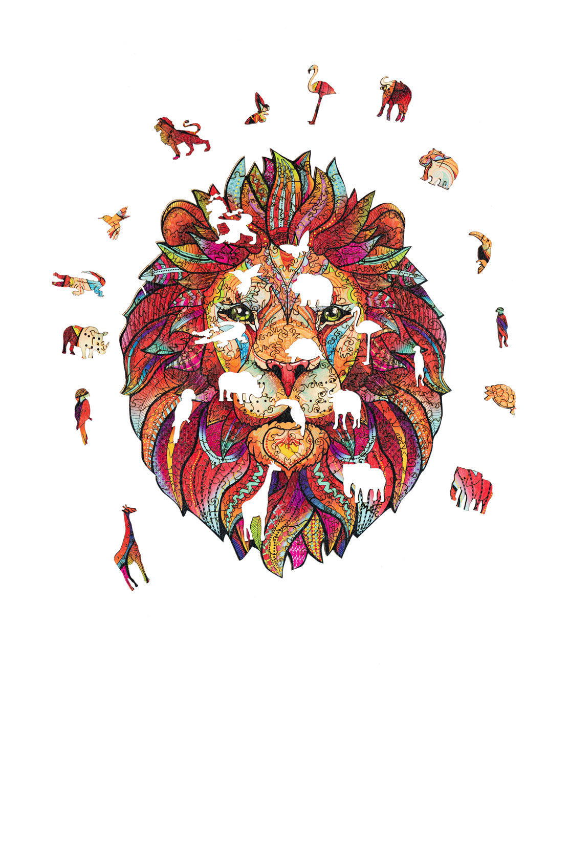 Wooden Jigsaw Puzzle Lion L