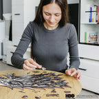 Дерев'яний пазл Гра престолів™ Металеві печатки Старка