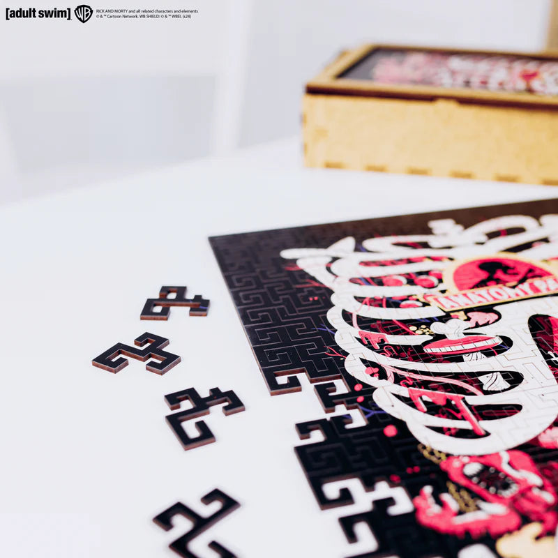 Wooden jigsaw maze puzzle Rick&Morty™ Anatomy Park