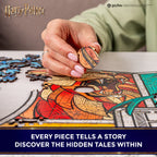 Дерев'яний класичний пазл Гаррі Поттер Хогвортс™ (барвистий)