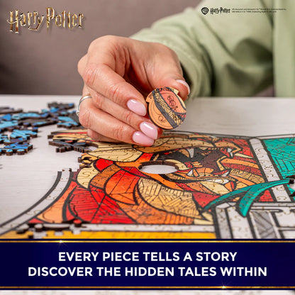 Wooden jigsaw classic puzzle Harry Potter Hogwarts™ (Colorful)