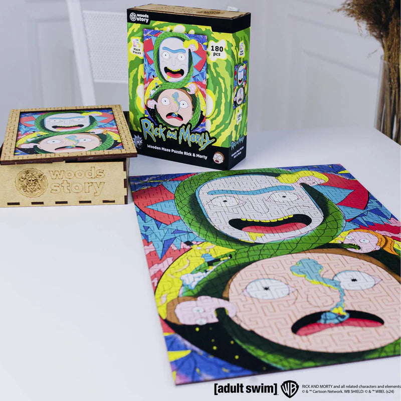 Wooden jigsaw maze puzzle Rick&Morty™ Adventures