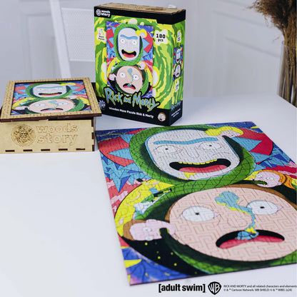 Wooden jigsaw maze puzzle Rick&Morty™ Adventures