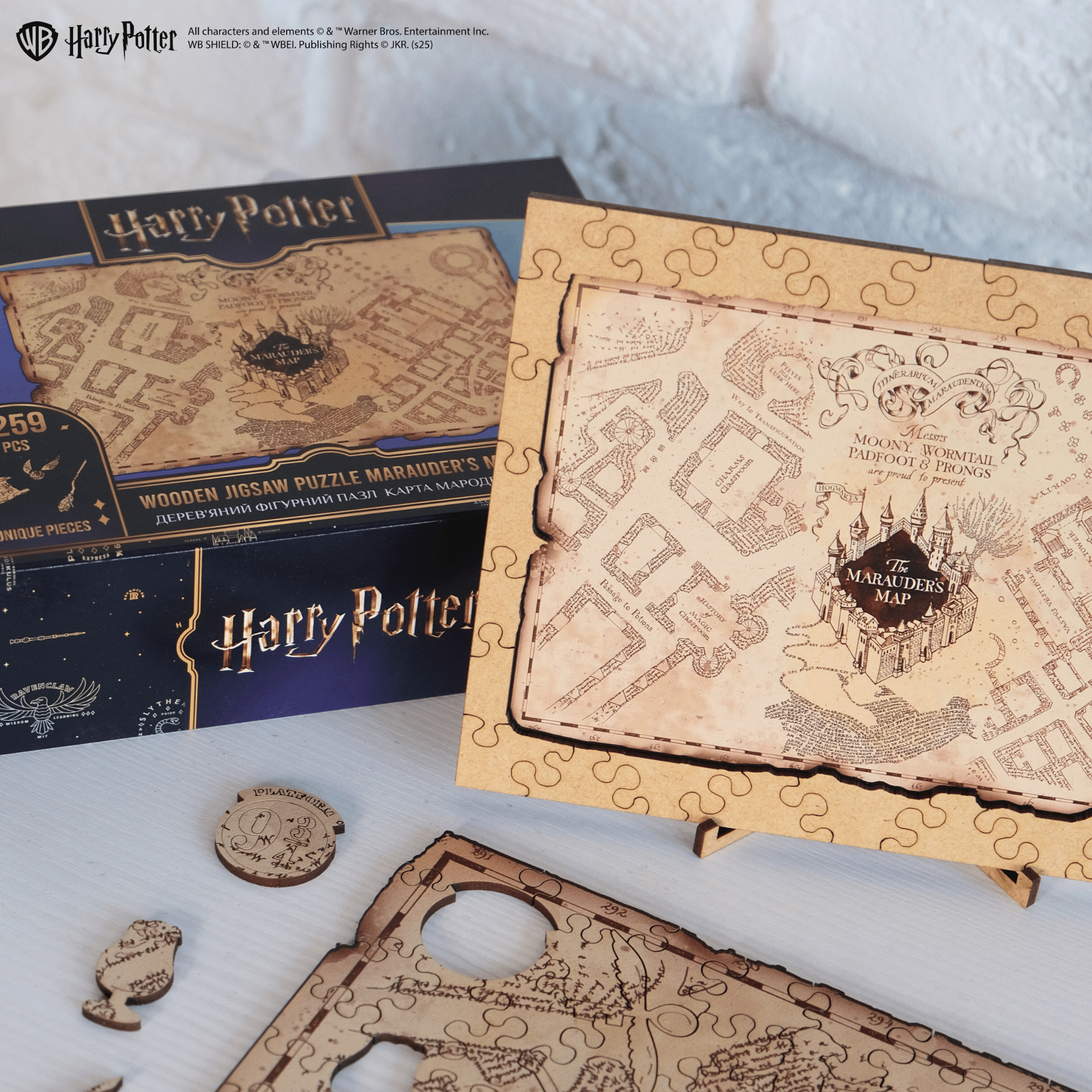 Wooden jigsaw puzzle Harry Potter™ Marauder’s Map