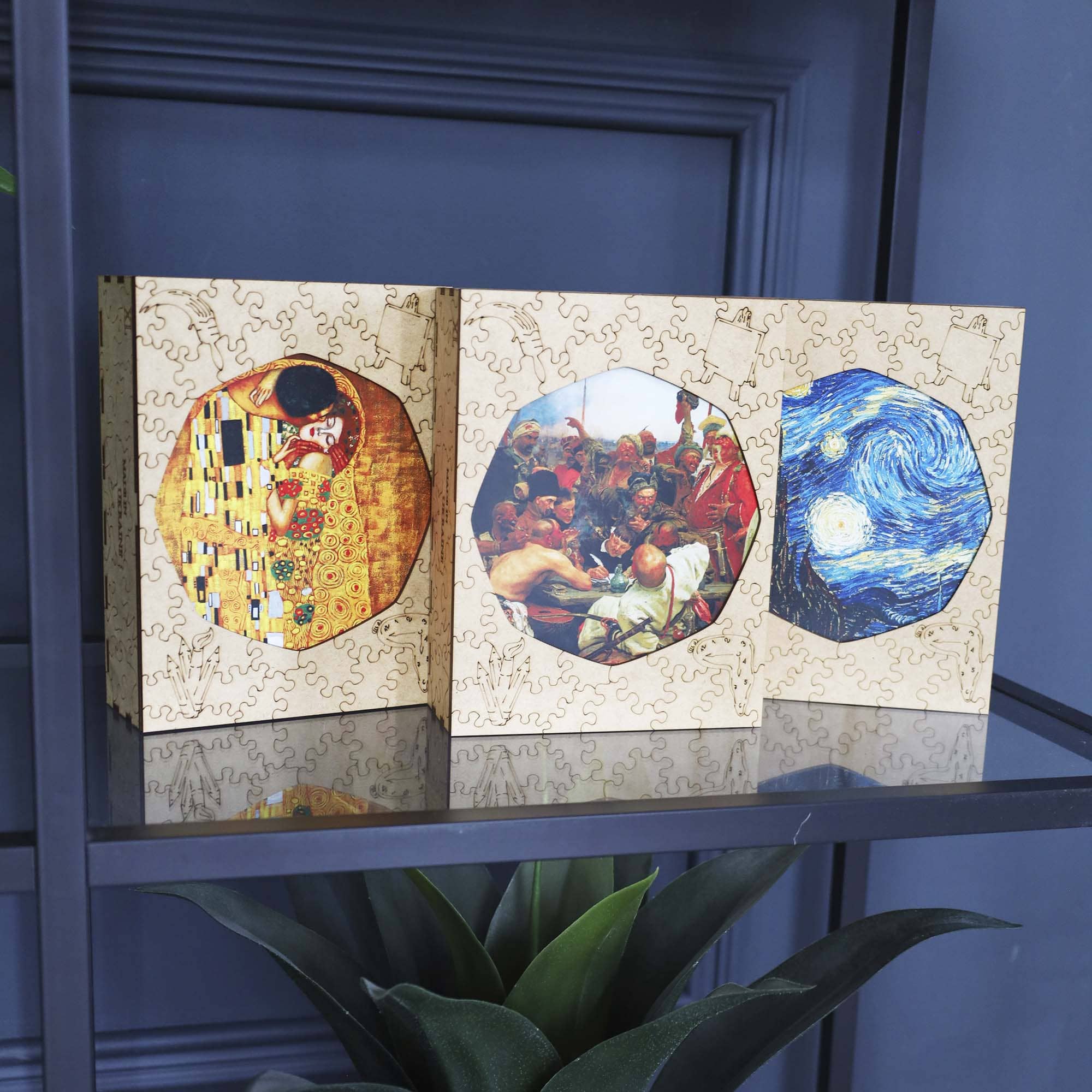 Дерев'яний пазл "Поцілунок" (Густав Клімт)