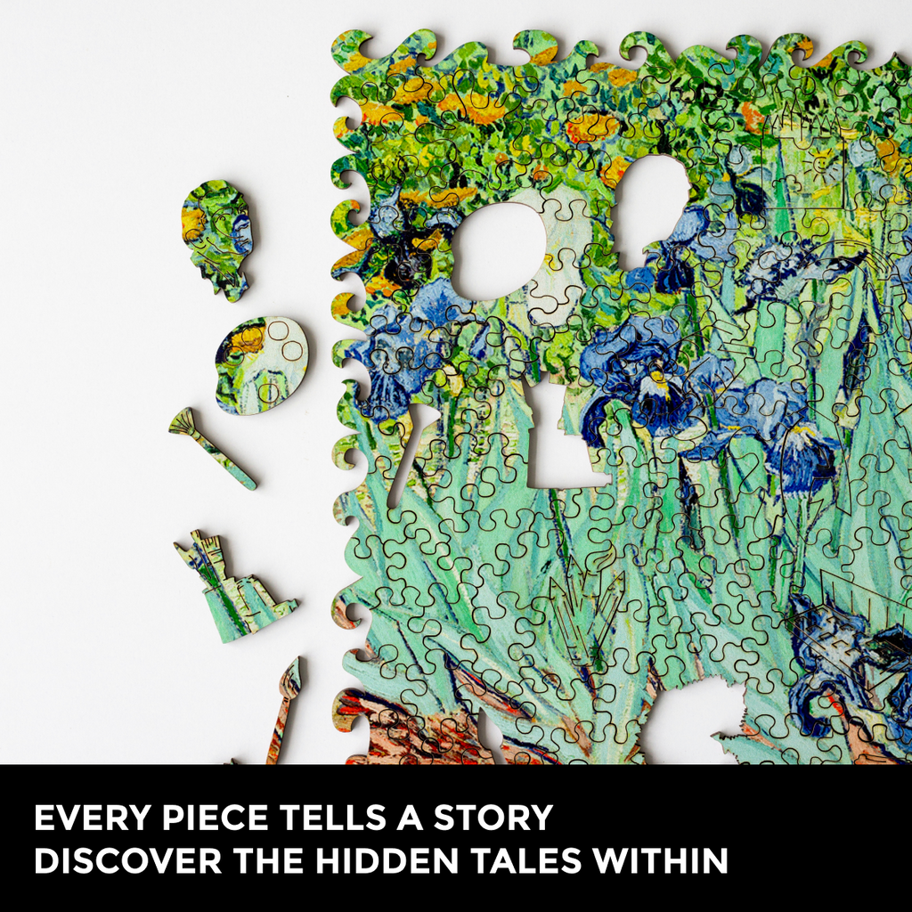 Wooden Jigsaw Puzzle Irises (Vincent Van Gogh)