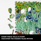 Wooden Jigsaw Puzzle Irises (Vincent Van Gogh)